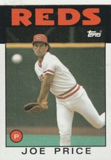 FREE SHIPPING-MINT-1986 Topps #523 Joe Price Reds PLUS BONUS CARDS