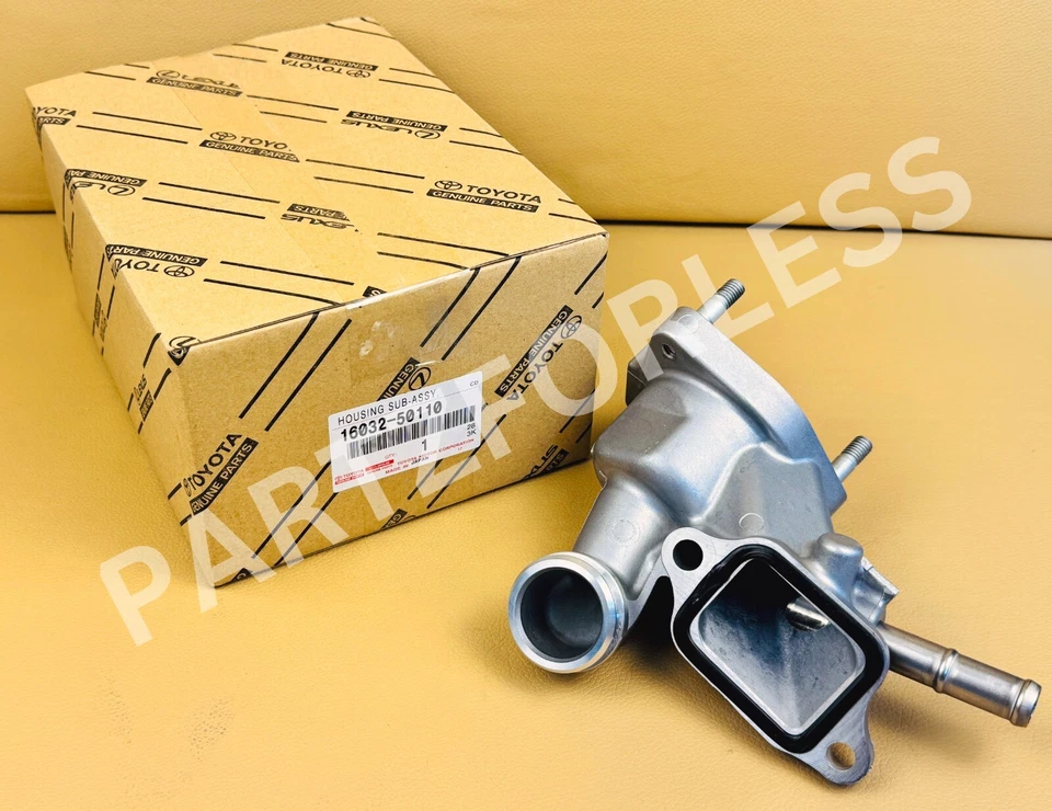 16032-50110 TOYOTA 4Runner Land Cruiser Lexus GS GX LS LX HOUSING, WATER INLET - Image 3 of 4