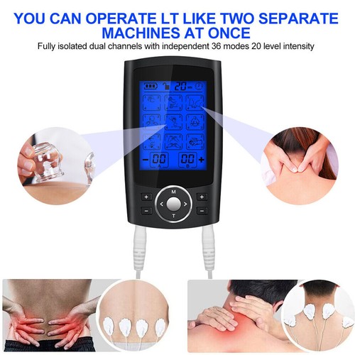 36 Modes Massager Tens Unit Muscle Therapy Pain Relief Stimulator Machine Pulse - Picture 9 of 11