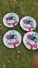 RACHEL ASHWELL FARMHOUSE ROUND Placemats (4) 15 INCH SNOWMAN Q101