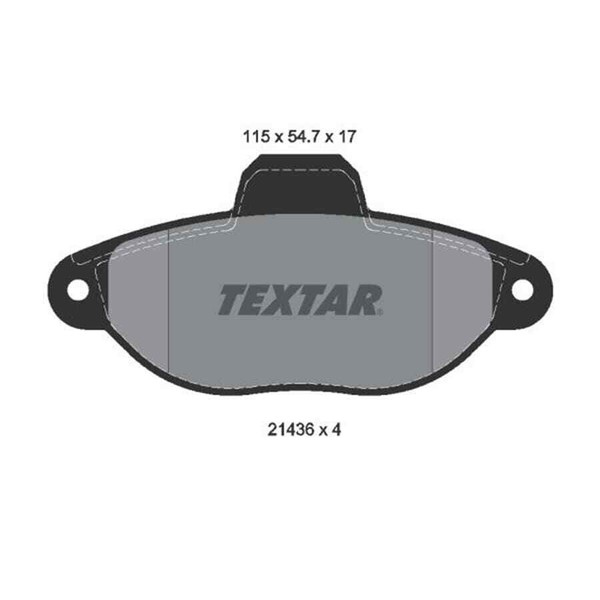Textar Bremsbelagsatz, Scheibenbremse 2143602-image
