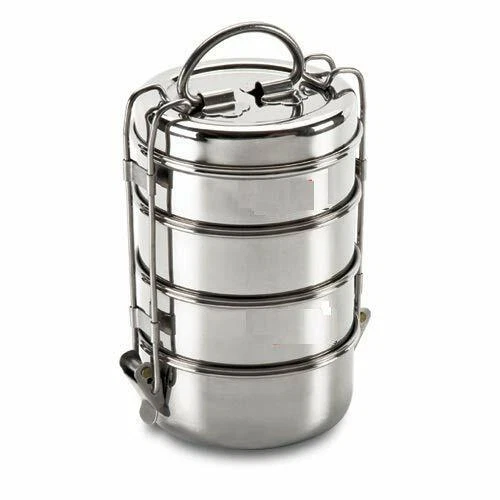 Tiffin Lunch Boxes, Multiple Sizes, Stainless Steel, Unique Design