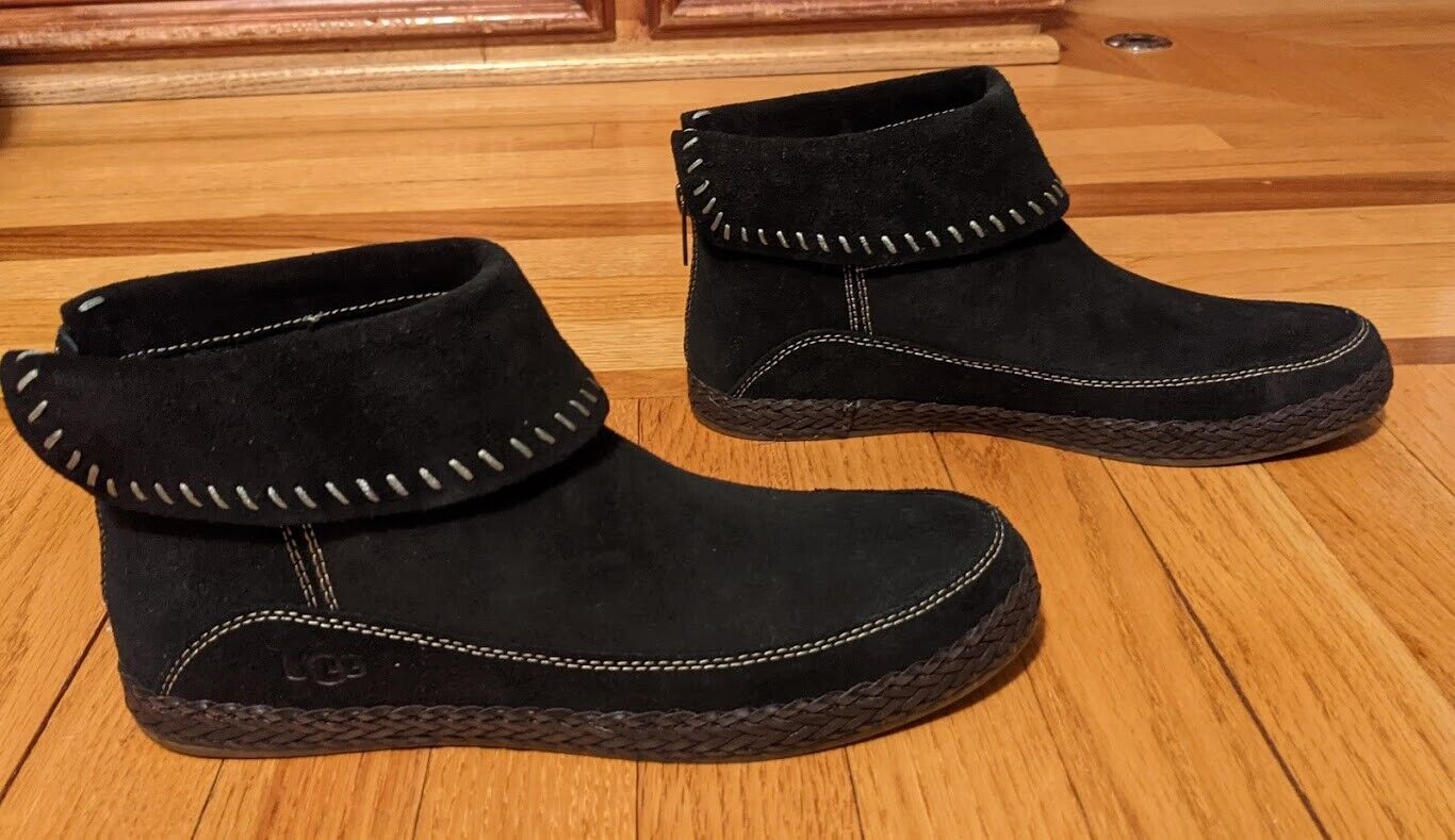 New Ugg Women's Varney Ankle Excellence Boots Our shop OFFers the best service Size 6.5 Black