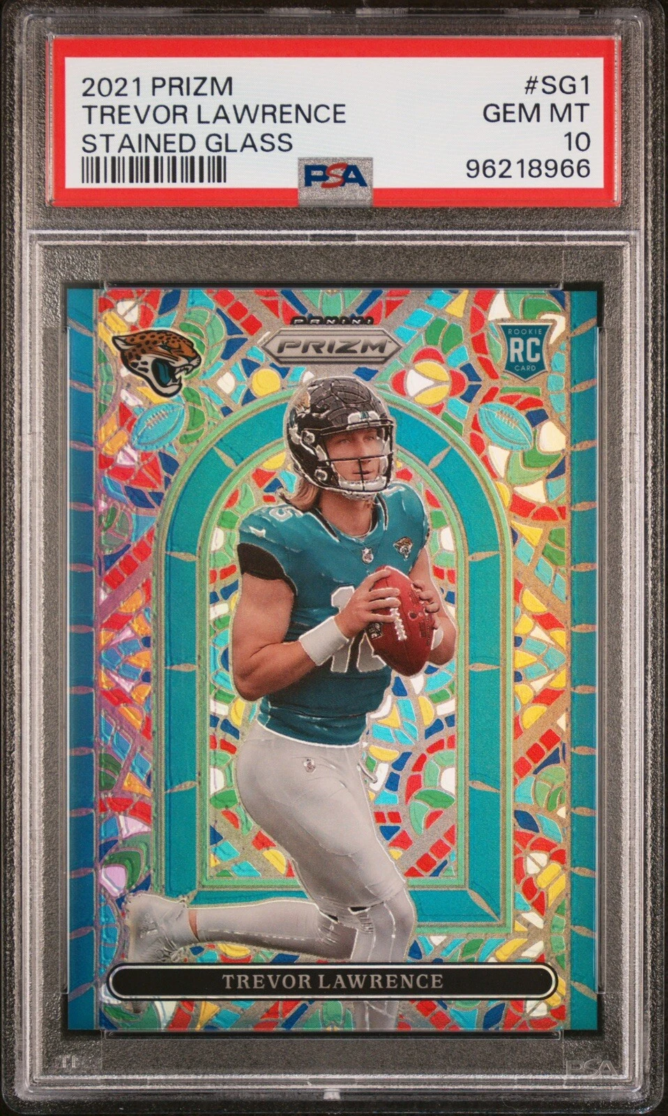 Trevor Lawrence Panini Prizm Stained Glass #SG1 Base