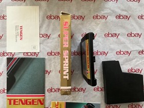 Super Sprint (NES 1989) Complete! CIB! With Box and Instruction Manual! + Poster