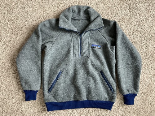 Zip Fleece 70s Pullover Jacket White 
