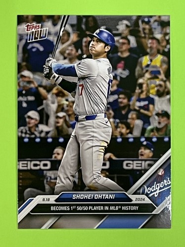SHOHEI OHTANI 1st 50/50 Player 2024 Topps Now #722 Los Angeles Dodgers