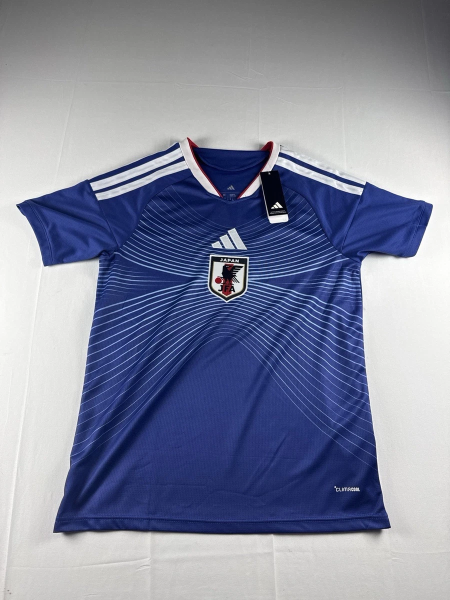 8SM1 adidas 日本代表ユニフォーム　サッカー　Tシャツ　サイン入り古着 8SM1 adidas 日本代表ユニフォーム サッカー Tシャツ サイン入り古着