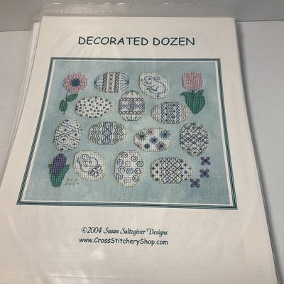 DECORATED DOZEN  Susan Saltzgiver Designs Counted Cross Stitch Pattern EASTER