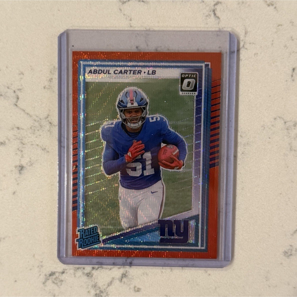 2025 Panini Donruss Optic Preview Rated Rookie Red Wave Prizm Abdul Carter #315…