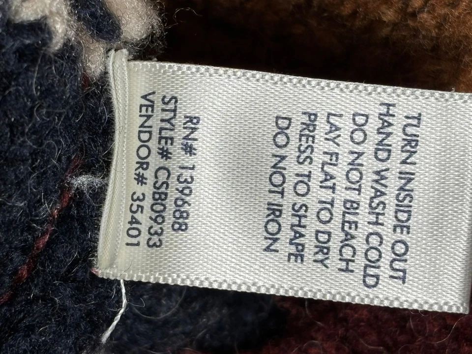 BKE Boucle Turtleneck Knit Sweater Womens Size M Multicolor Striped Wool Blend  - Image 4 of 4