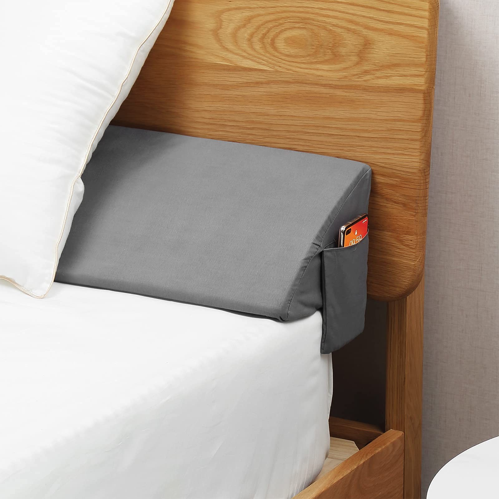 King Wedge Pillow Headboard Bed Gap Filler Support for Comfort and Style