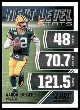 2021 Score Next Level Stats Aaron Rodgers Green Bay Packers #4