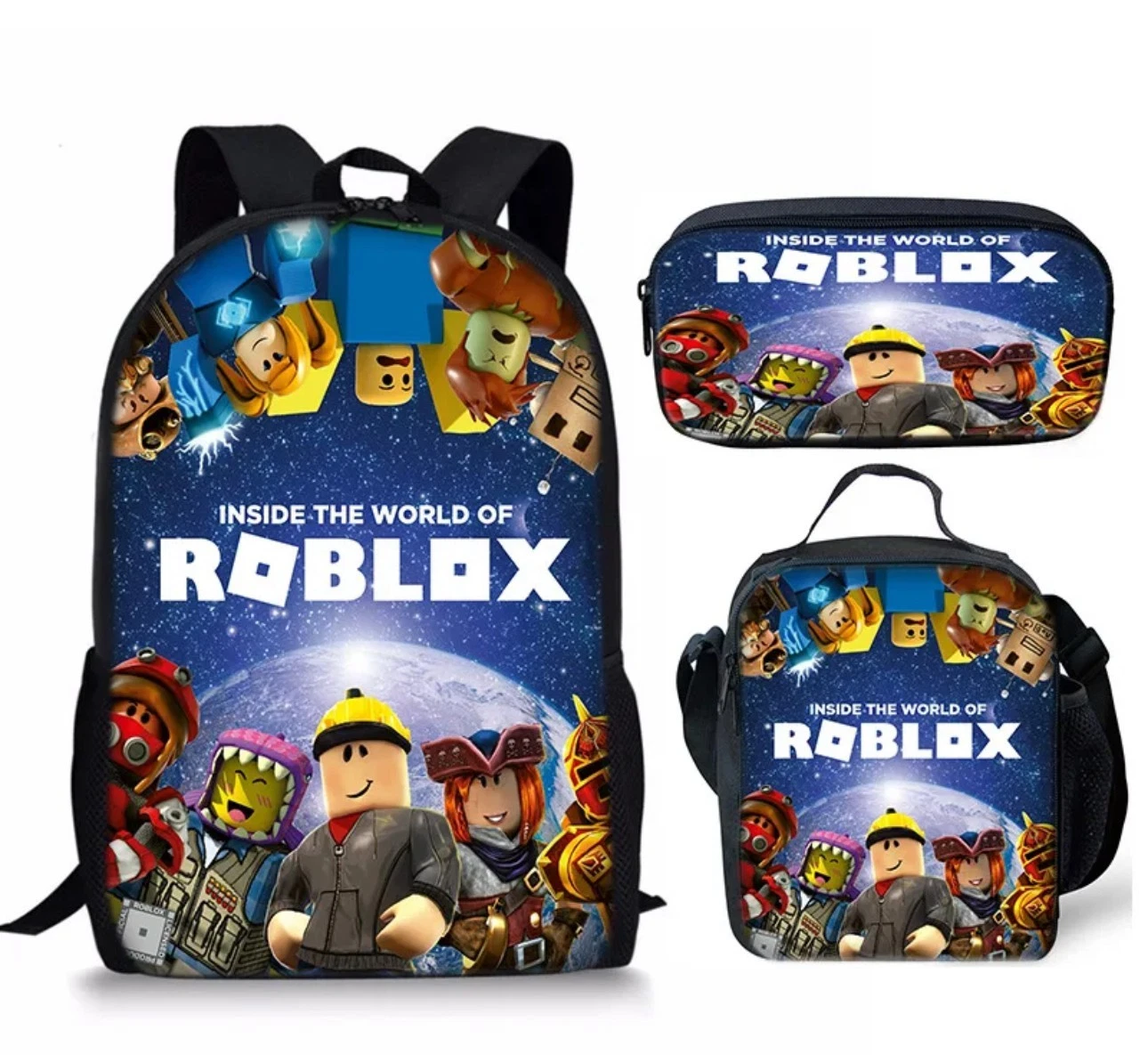 Roblox Backpack School Bag Set 3 Pieces