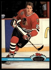 1991-92 Stadium Club !! Mike Hudson Chicago Blackhawks #22