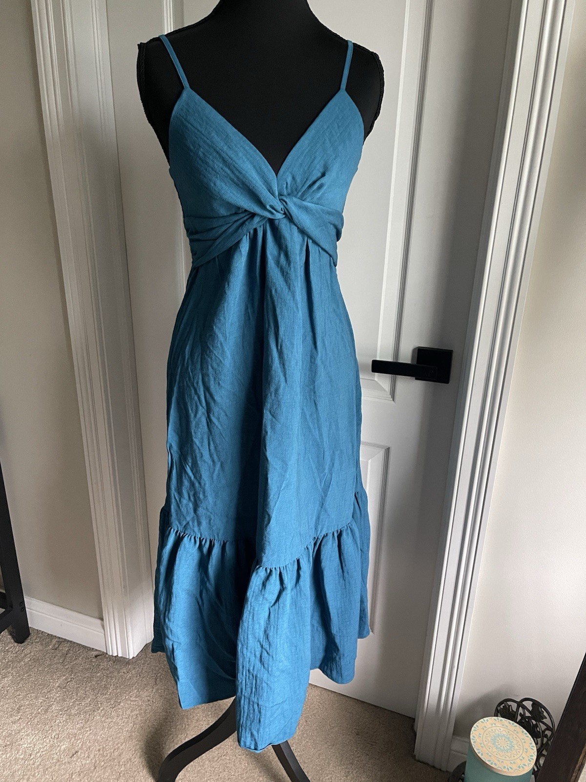 Banana Republic Turquoise Halter Sundress Size 0