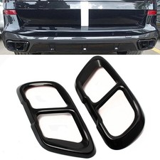 For BMW X5 G05 X7 G07 2019-2021 Stainless Black Exhaust Mufflers Tail Pipe Cover