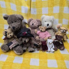 Mixed Boyds Teddy Bear Plush Lot Mini Small Medium Dressed Outfits Assorted