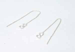 925 Sterling Silver Infinity Threader Earrings Dainty SMALL