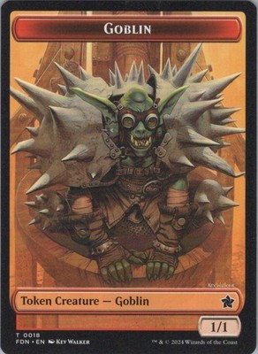 Goblin // Zombie Doubled-Sided Token T Foundations 18 // 15 NM