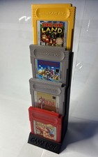 Nintendo Gameboy 4 Cartridge Display Stand, 3D Printed for GB/GBC/GBA FREE Ship 