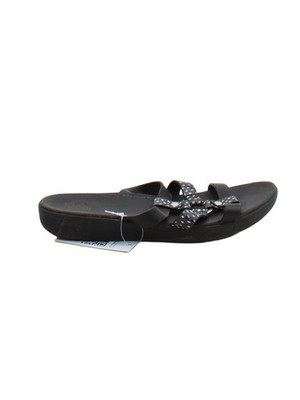 FitFlop Damen Sandalen UK 4 schwarz Animalprint 100% andere Riemchen