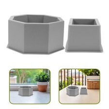  2 Pcs Stampo Per Vasi Succulenti Da Giardino Vaso Cemento Silicone