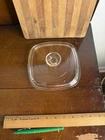 Glass Pyrex Lid A-7-C Clear Square Glass Replacement Lid Corning Ware #T TOW