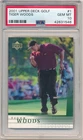 TIGER WOODS 2001 UD UPPER DECK GOLF #1 RC ROOKIE CARD PGA PSA 10 GEM MINT