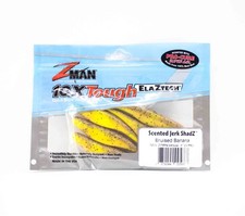 Zman Soft Lures Jerk ShadZ Scented 5" 5/Pack Bruised Banana (5667)