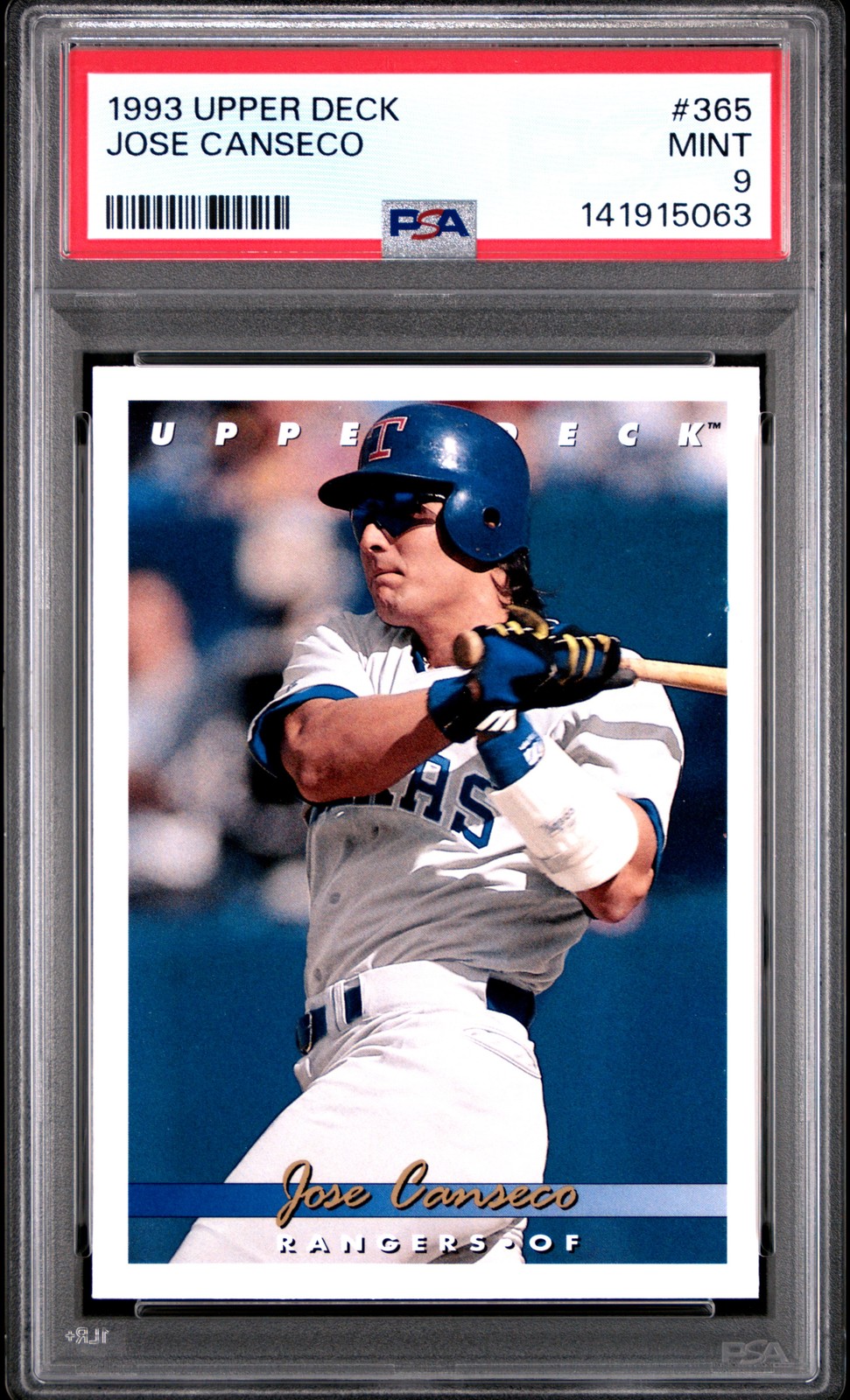 1993 UD #365 JOSE CANSECO PSA 9