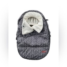 Skip Hop Fleece Lined Winter Car Seat Cover Stroll Go in Grey Feather