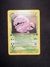 Pokémon Dark Weezing 31/82 Team Rocket 1st Edition Rare 2000 60 HP Card