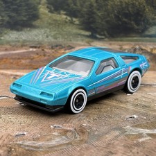 Hot Wheels DMC DeLorean Turquoise 1:64 LOOSE Diecast Car [h9]