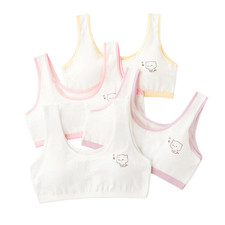 4 Pack Girls Training Bra Puberty Sports Bras Teenager Underwear Top Vest