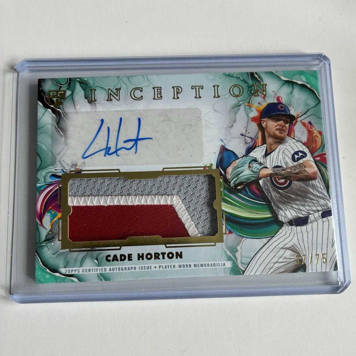 Topps 2025 Inception Cade Horton Cubs Autograph Patch IAPC-CH /75