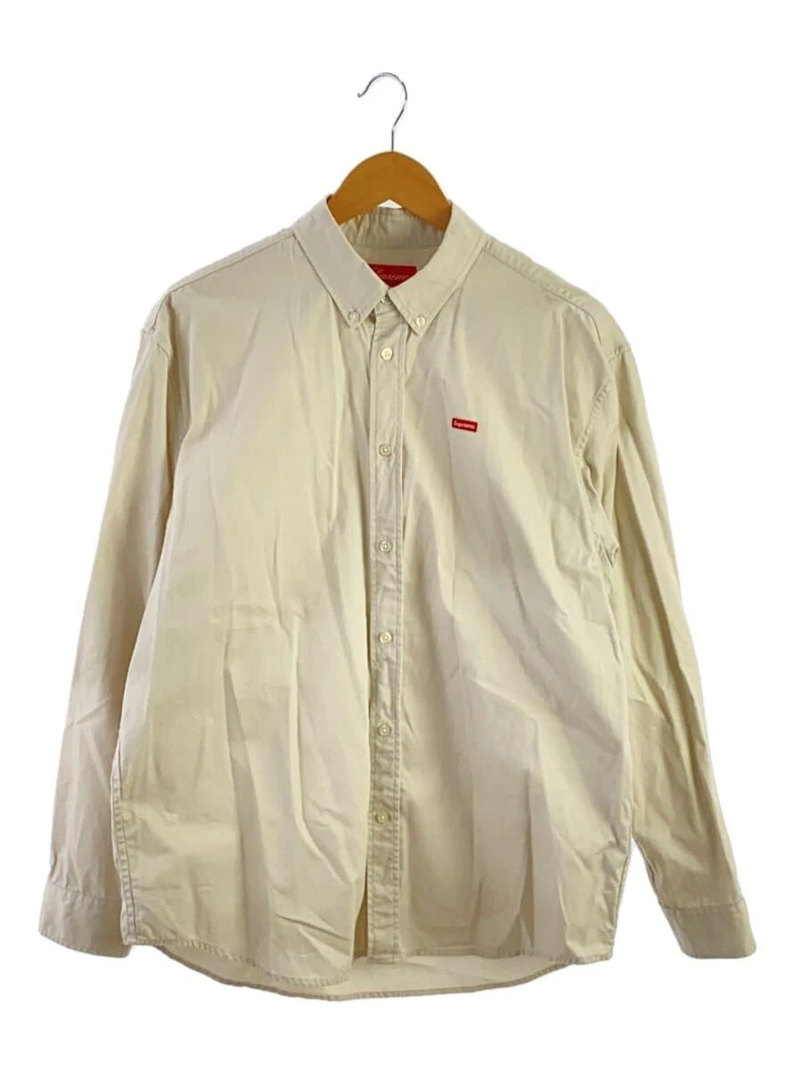 Chemise Supreme 23SS petite boîte M coton CRM uni