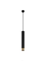 Nova Luce Picto Pendelleuchte Schwarz-Gold HöHenverstellbar Dimmbar GU10 1X35W