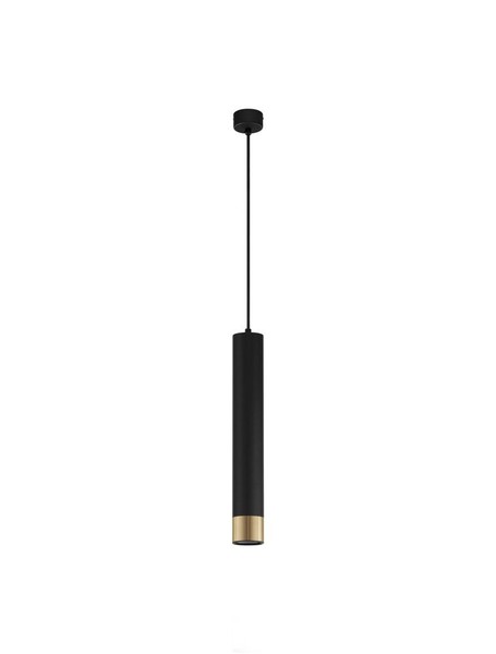 Nova Luce Picto Pendelleuchte Schwarz-Gold HöHenverstellbar Dimmbar GU10 1X35W-image