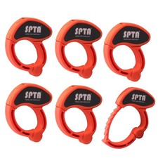 SPTA PRO 6 Pack Adjustable All-Purpose Cable Clamp Tie for Extension Cords