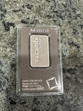 Valcambi Suisse 1 oz Platinum Bar .9995 Sealed W/Assay Certificate 2626.00 per troy oz