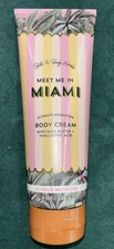 Bath & and Body Works Meet Me In Miami  8oz Ultimate Hydration Cream Lotion HTF!