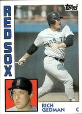1984 Topps #498 Rich Gedman Baseball Card