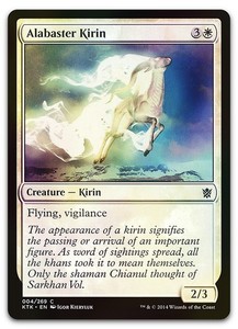 Alabaster Kirin (Foil) - Khans of Tarkir