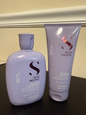 Alfaparf Semi Di Lino Smoothing Low Shampoo 8.45oz/Conditioner6.76oz DUO
