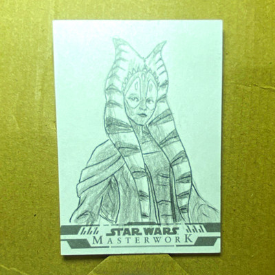 Topps Star Wars Masterwork Ahsoka Tano Sketch Card Hard Signed Emre Varlibas