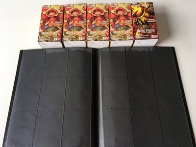 One Piece Card Game PRB-01 + PRB-02 Japan, 54 Light Packs + Gamegenic 360 Binder