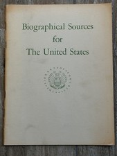1961 Biographical Sources for the United States – Library of Congress Reference