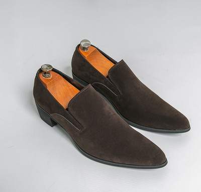 Mens Pointy Toe Business Slip On Formal Shoes Fashion Party Derby British Hot