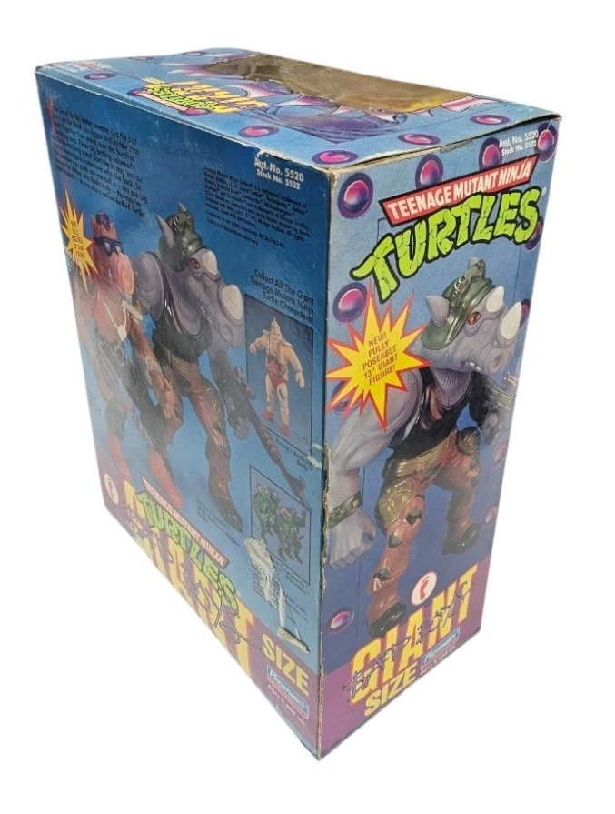 Tortugas Ninja Adolescentes Mutantes Rocksteady 1991 tamaño gigante Bad Boys vintage Foto 3 de 4